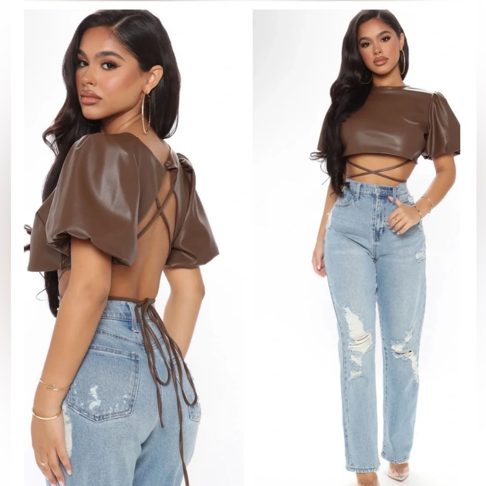 Kirious Leather Top